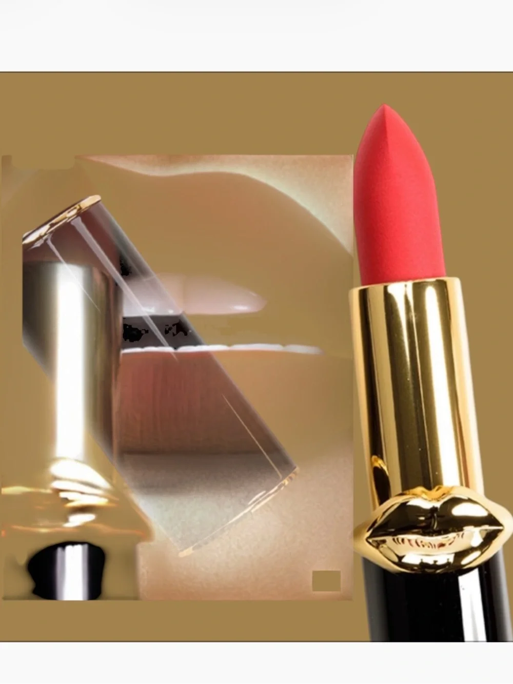Pat McGrath MatteTrance Lipstick Elson 2 - Gold & Red
